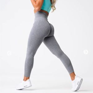 NVGTN grey scrunch seamless leggings
